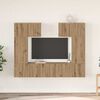 vidaXL Ensemble meuble TV 6 pcs ch&ecirc;ne artisanal 80 x 30 x 30 cm
