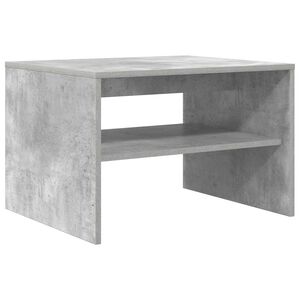 vidaXL Table basse Gris b&eacute;ton 60 x 50 x 40 cm Bois d'ing&eacute;nierie