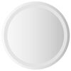 vidaXL Miroir de salle de bain LED Transparent &Oslash; 50 cm verre tremp&eacute;