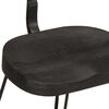 vidaXL Tabourets de bar lot de 2 noir 49x43x79 cm bois manguier massif