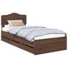 vidaXL Cadre de lit Ch&ecirc;ne brun 100 x 200 cm Bois Ing&eacute;nierie