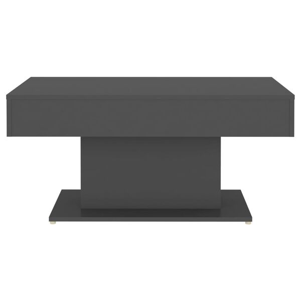 vidaXL Table basse gris 96x50x45 cm bois d'ingénierie