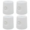 vidaXL Poids de tonnelle 4 pcs PE Blanc