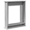 VidaXL Cadre de cheminée sonoma gris 75x20x87,5 cm bois d'ingénierie
