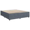vidaXL Cadre de lit sans matelas gris fonc&eacute; 200x200 cm velours