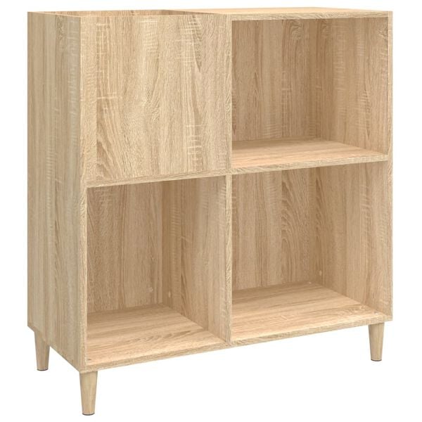 vidaXL Armoire &agrave; disques ch&ecirc;ne sonoma 84,5x38x89 cm bois d'ing&eacute;nierie