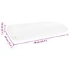 vidaXL Coussin de sommeil Uni Blanc 74 x 39 x 13 cm