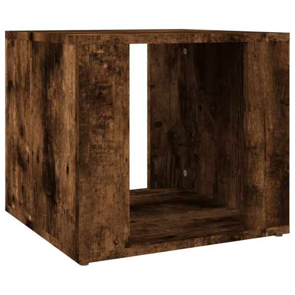 vidaXL Table de chevet Ch&ecirc;ne fum&eacute; 41x40x36 cm Bois d'ing&eacute;nierie