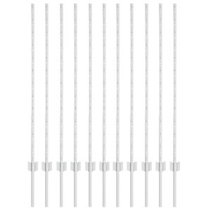 vidaXL Poteau de cl&ocirc;ture ench&acirc;ss&eacute; 11 pi&egrave;ces Argent&eacute; 160 cm