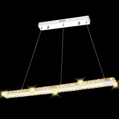 Lampe en crystal suspendu à LED en bande longue 13 W