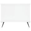 vidaXL Table basse Blanc brillant 90x50x40 cm Bois d'ing&eacute;nierie