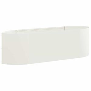 vidaXL Jardin sur&eacute;lev&eacute; Blanc 140 x 40 x 40 cm Acier