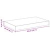 vidaXL &Eacute;tag&egrave;re murale flottante ch&ecirc;ne et blanc 50x23x3,8 cm MDF