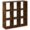 vidaXL &Eacute;tag&egrave;re s&eacute;paratrice de pi&egrave;ce ch&ecirc;ne fum&eacute; 102x29x103,5 cm