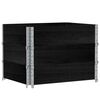 vidaXL Colliers de palette 3 pcs noir 80x60 cm bois de pin solide