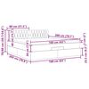 VidaXL Cadre de lit ottoman avec matelas crème 160x200 cm tissu