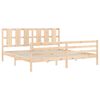 vidaXL Cadre de lit sans matelas 200x200 cm bois massif