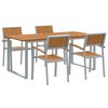 vidaXL 5 pc Gris