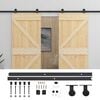 vidaXL Porte coulissante 2 pc 90 x 210 cm Bois de pin massif