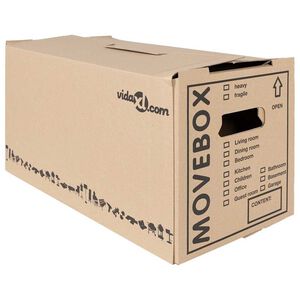 vidaXL Bo&icirc;te de D&eacute;m&eacute;nagement 20 pcs Naturel 59 x 31,5 x 31,5 cm Carton