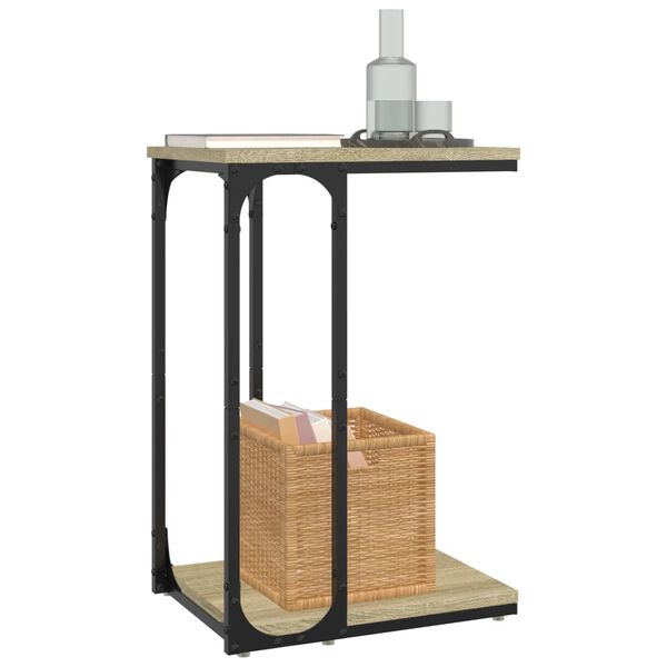 vidaXL Table d'appoint Ch&ecirc;ne sonoma 40x30x60 cm Bois d'ing&eacute;nierie