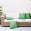 vidaXL Coussins d&eacute;coratifs lot de 4 vert 50x50 cm tissu