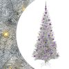 vidaXL Sapin de No&euml;l Argent 180 cm PET