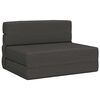 vidaXL Canap&eacute;-lit pliable Gris fonc&eacute; 100 x 80 x 60 cm Tissu