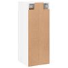 vidaXL Armoire murale blanc brillant 34,5x34x90 cm bois d'ing&eacute;nierie