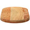 vidaXL Dessus de table 80x40x4 cm bois de chêne massif ovale
