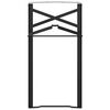 vidaXL Pied de Table à Bière 2 pcs Noir 39 x 3 x 75 cm