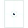 rillprint &Eacute;tiquettes autocollantes 105x148 mm 1000 feuilles Blanc