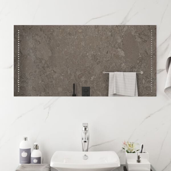 vidaXL Miroir de salle de bain &agrave; LED 100x50 cm