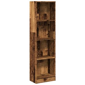 vidaXL Biblioth&egrave;que vieux bois 40x24x143 cm bois d'ing&eacute;nierie