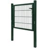 vidaXL Portillon Acier Vert 100x100 cm