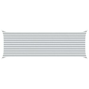 vidaXL Voile d'ombre Gris clair et blanc 6 x 2 m