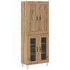 vidaXL Haut Armoire Ch&ecirc;ne artisanal 69,5 x 34 x 180 cm