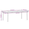vidaXL Ensemble à manger de jardin coussins 9 pcs Résine tressée Verre