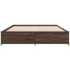 vidaXL Cadre de lit sans matelas ch&ecirc;ne marron 150x200 cm