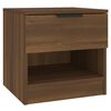 vidaXL Table de chevet Ch&ecirc;ne marron Bois d'ing&eacute;nierie
