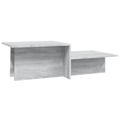 vidaXL Table basse Sonoma gris 111,5x50x33 cm Bois d'ingénierie