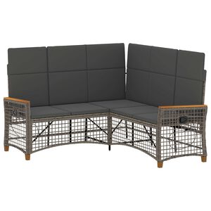 vidaXL Ensemble de canap&eacute;s inclinables de jardin 5-Nombre de places