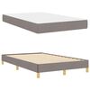vidaXL Lit &agrave; ressorts avec matelas Taupe 120 x 190 cm tissu