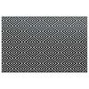 vidaXL Tapis d'ext&eacute;rieur ARAKIL Blanc et noir 190x290 cm PP