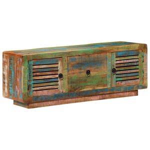 vidaXL Meuble TV 110x30x40 cm bois massif de r&eacute;cup&eacute;ration