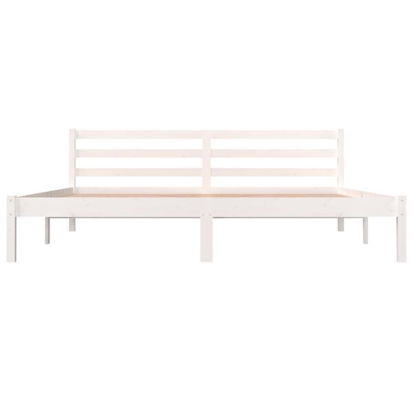 vidaXL Cadre de lit sans matelas 180x200 cm blanc