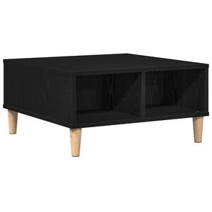 vidaXL Table basse Ch&ecirc;ne noir 60 x 60 x 30 cm Bois d'ing&eacute;nierie