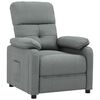 vidaXL Fauteuil inclinable Gris fonc&eacute; Tissu