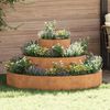vidaXL Cache-pot de jardin Marron 120 x 120 x 20 cm