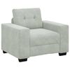 vidaXL Fauteuil Gris clair 60 cm Velours